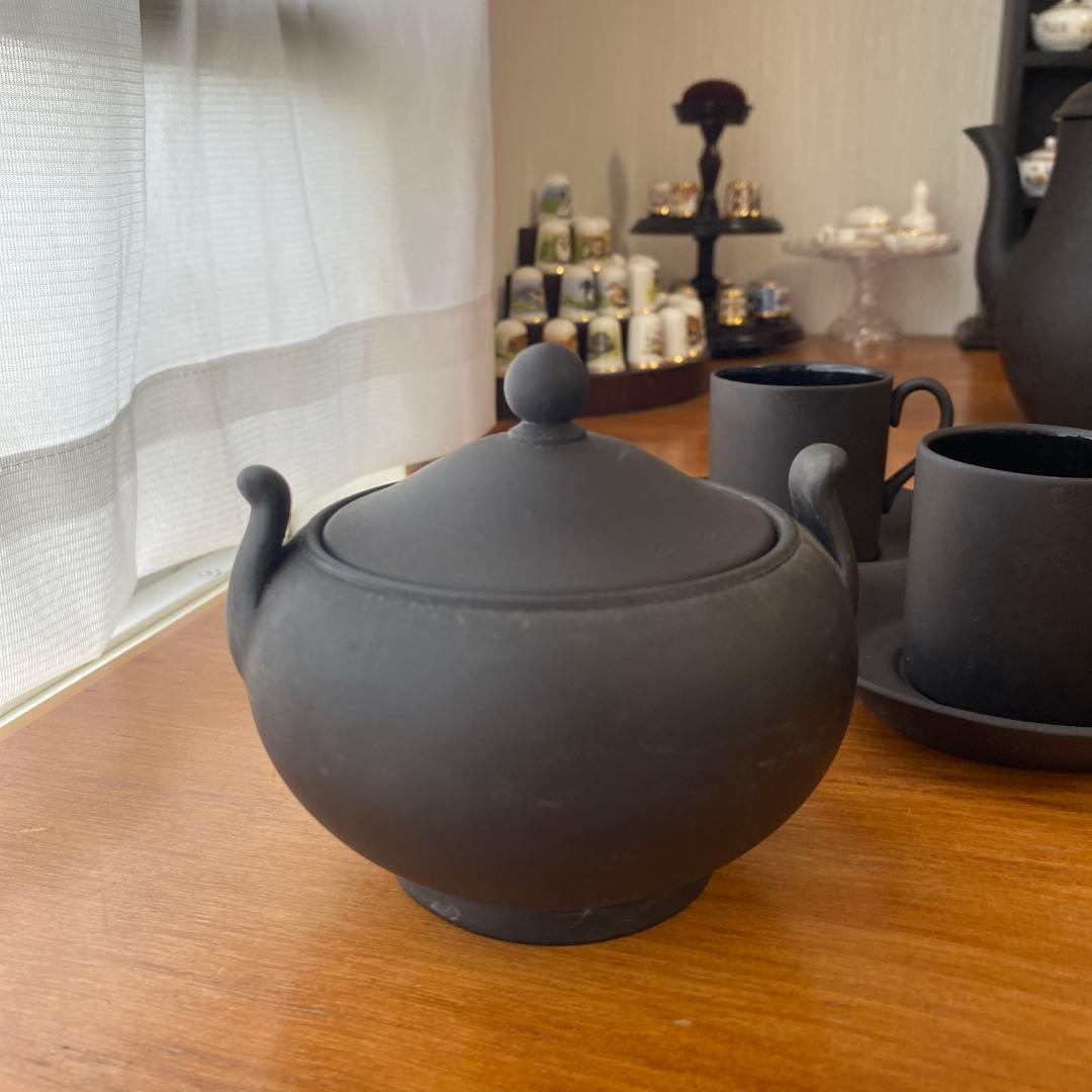 ウェッジウッド ブラックバサルト　コーヒーセット　デミタス カップ　廃盤　希少