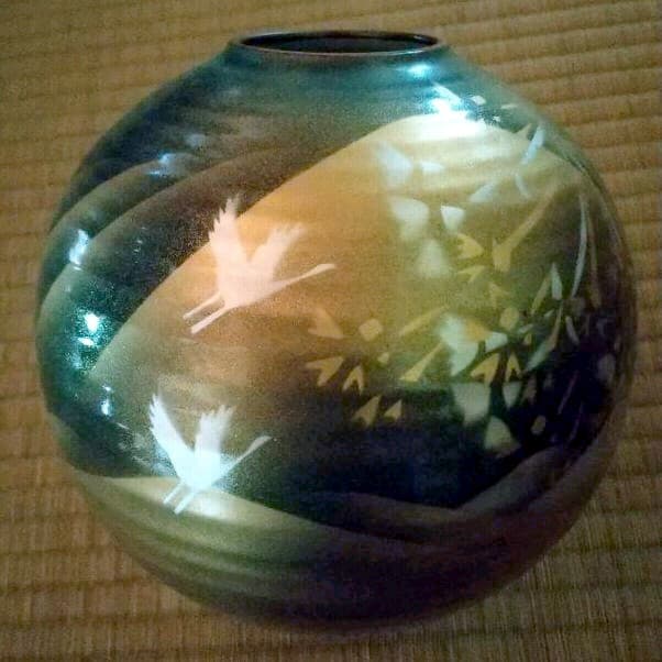 壺  九谷焼  (久谷旭山)