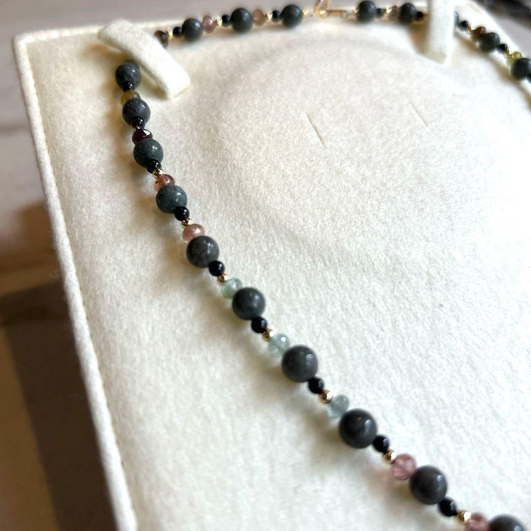 【新品未使用】k18 750 ゲルマニウム トルマリン ネックレス