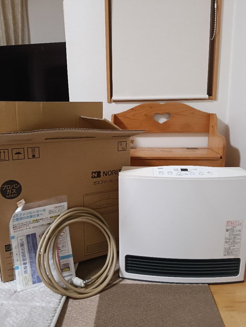NORITZ GFH-4004S ガスファンヒーター 美品 ガスコード付き