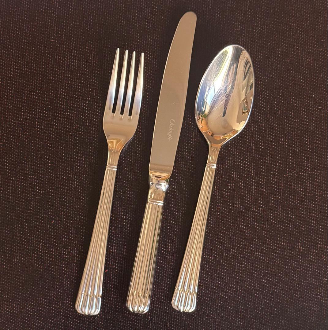 Christofle クリストフル オシリス 3本セット ステンレス ②
