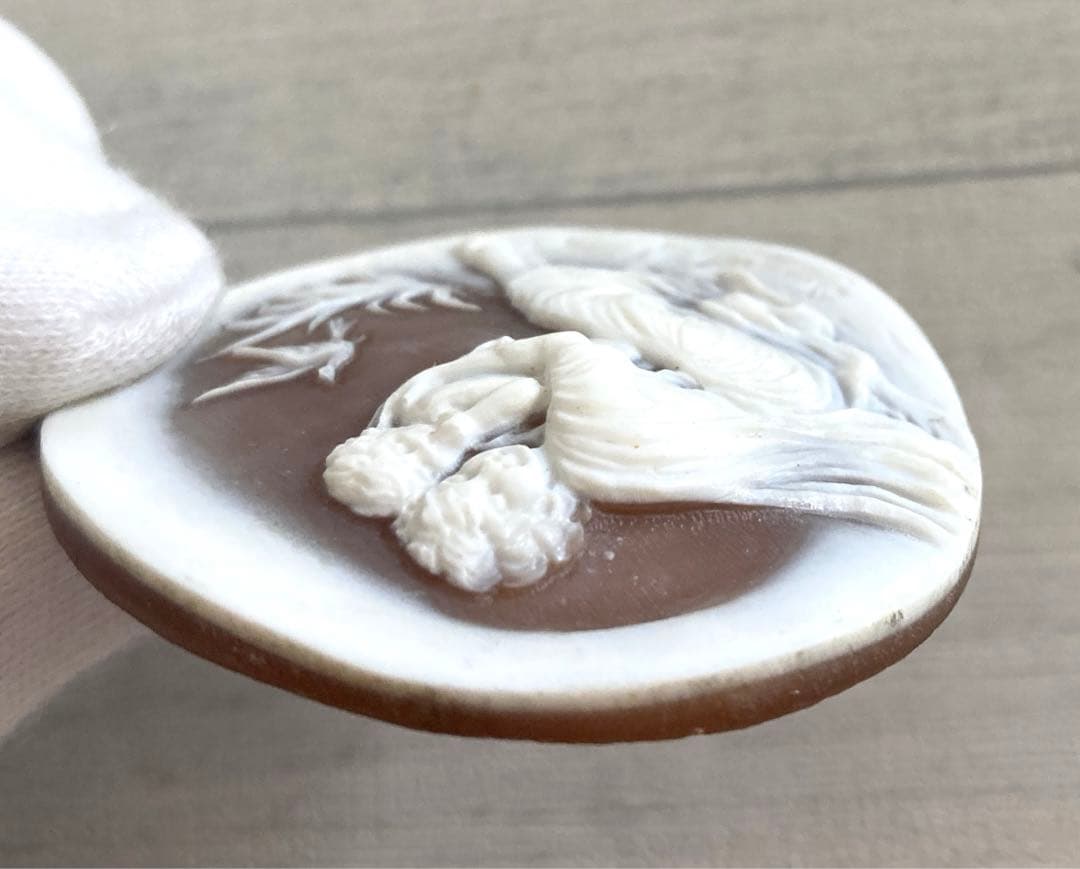 カメオ　シェル　ルース　母親と子供