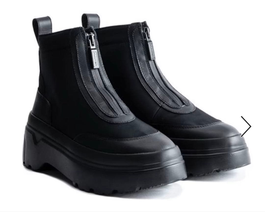 新品未使用★HUNTER エクスプローラーアンクル ジップフラットフォームブーツ