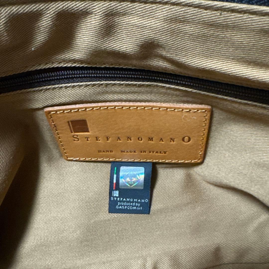 STEFANOMANO ネイビー ショルダーバッグ