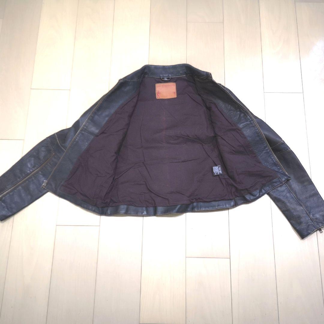 リーバイス レザージャケット シングルライダース Ｍ ヴィンテージ加工 激レア品