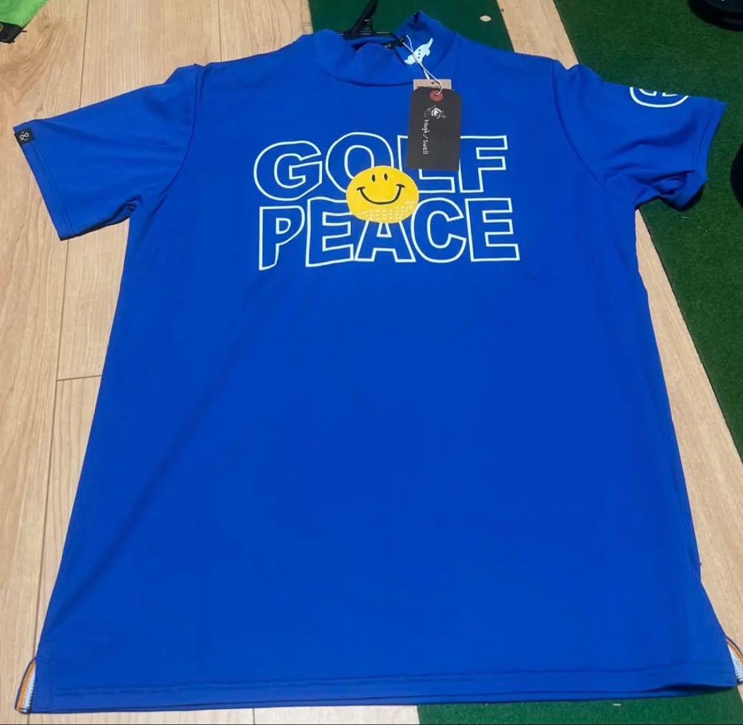 ラフ＆スウェル　ゴルフウェア　モックネック　ブルー　新品未使用　Ｍサイズ