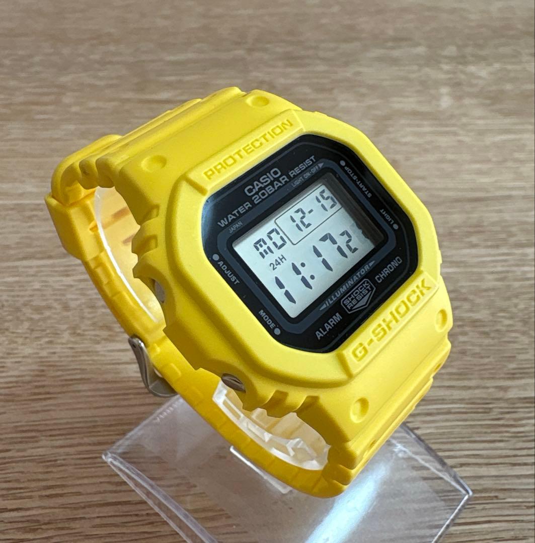 【美品・日本製】MY G-SHOCK DWE-5610 / コーションイエロー