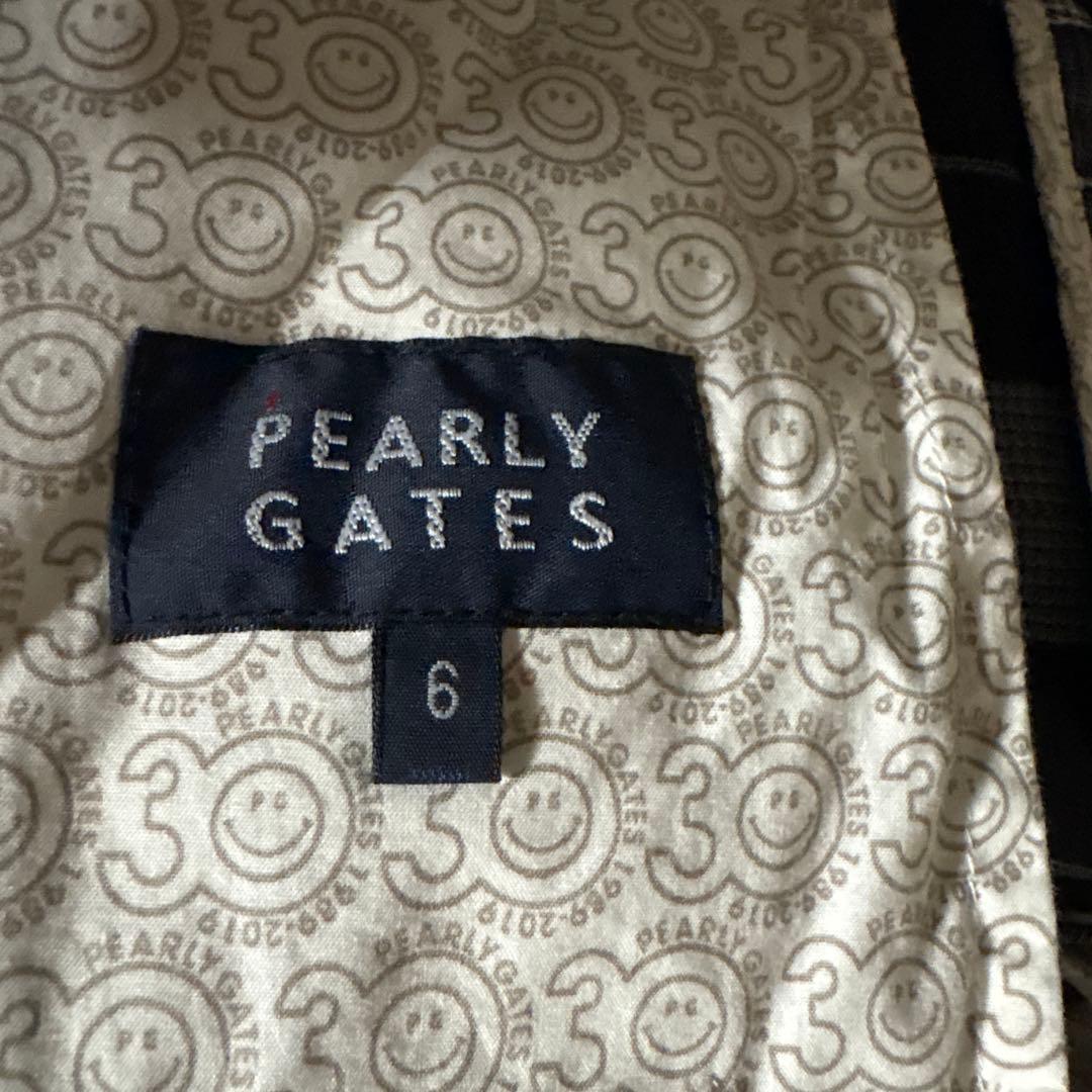 【美品】PEARY GATES ネイビー系チェックパンツ