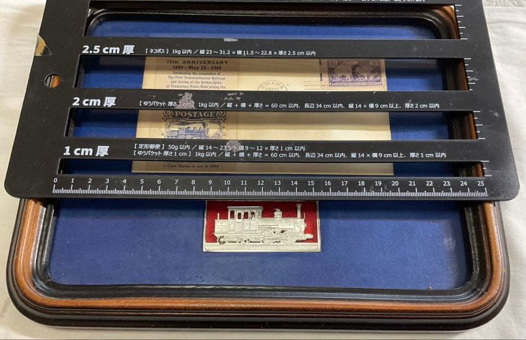 1944年 米国初日カバー 額装 Franklin Mint系 汽車銀色