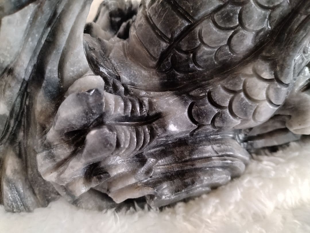 大理石ドラゴンの彫刻置物