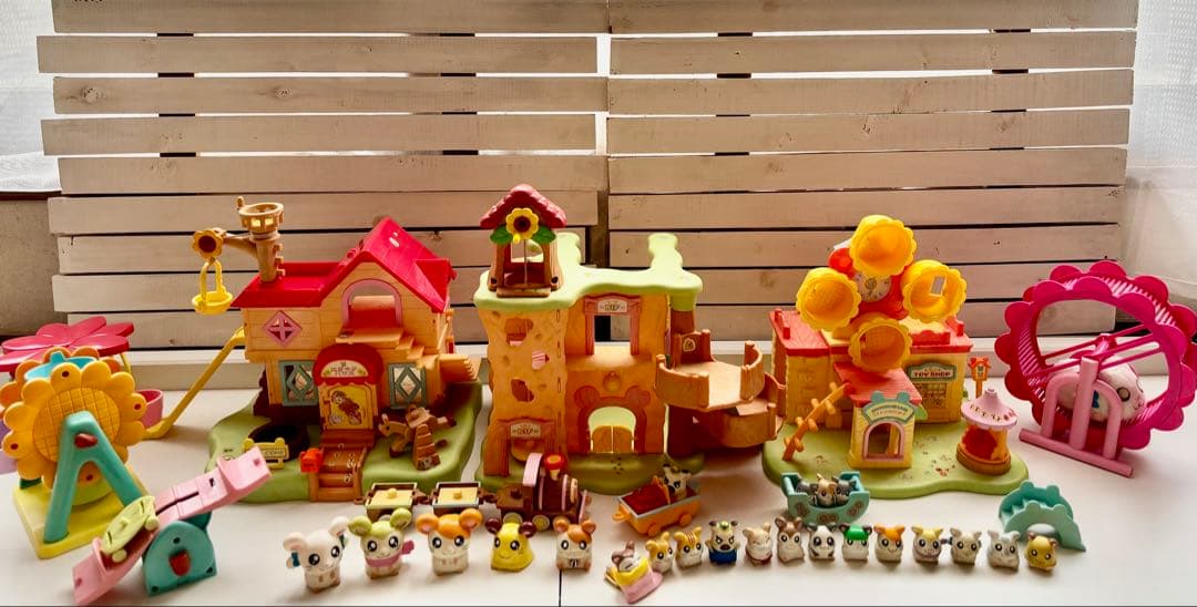 【ハム太郎】ハムハムハウス・地下ハウス・ひまわりかんらん車+マスコットセット