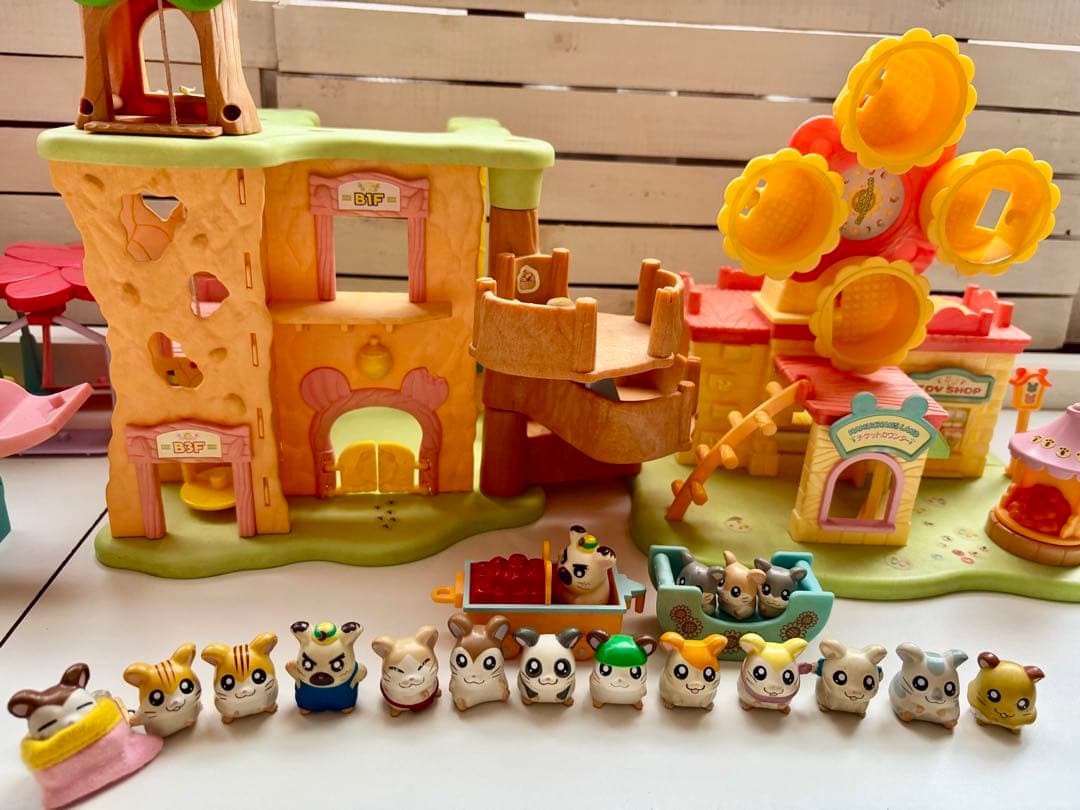 【ハム太郎】ハムハムハウス・地下ハウス・ひまわりかんらん車+マスコットセット