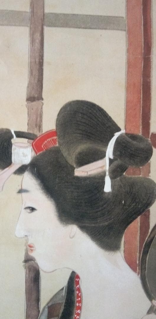 竹久夢二掛け軸(大きい）模写