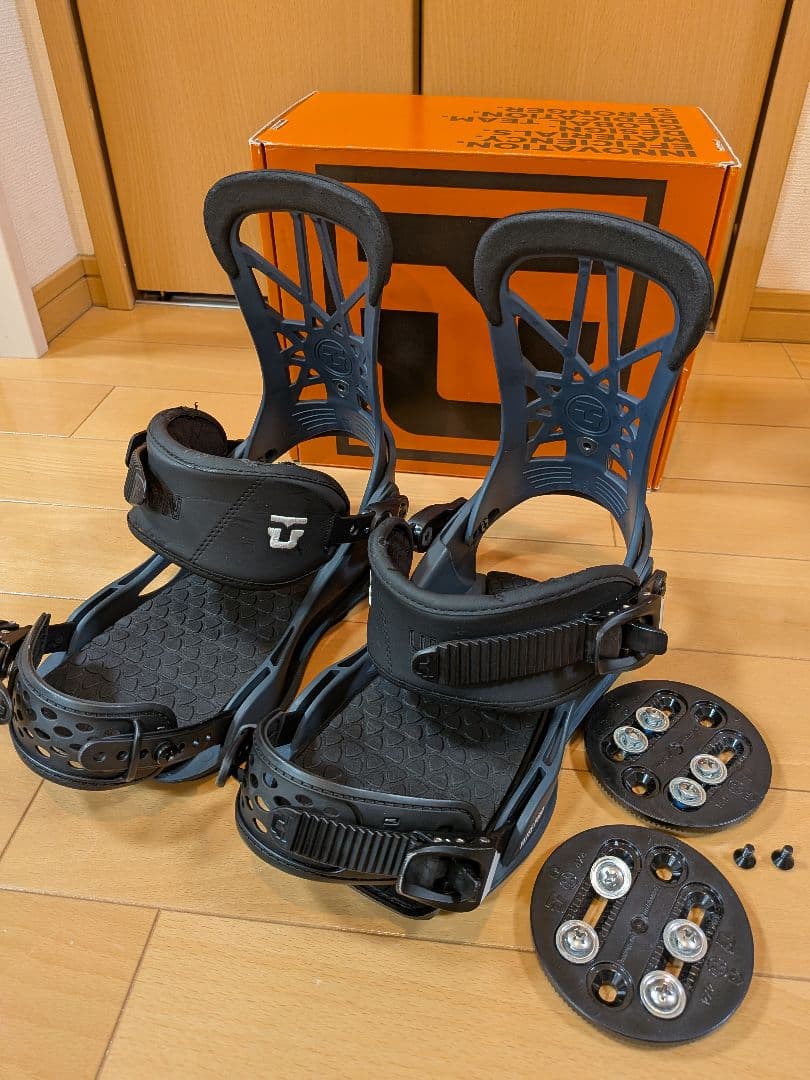 UNION スノーボード ビンディング グレー