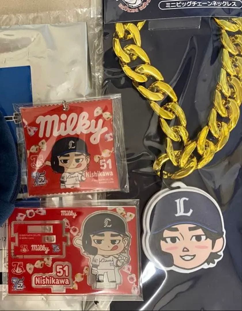 埼玉西武ライオンズ 西川愛也 デフォルメグッズ 4点セット
