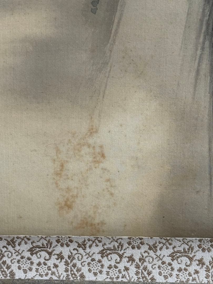 滝見観音　後藤越山筆　絹本肉筆　仏画　掛軸　送料込み250902