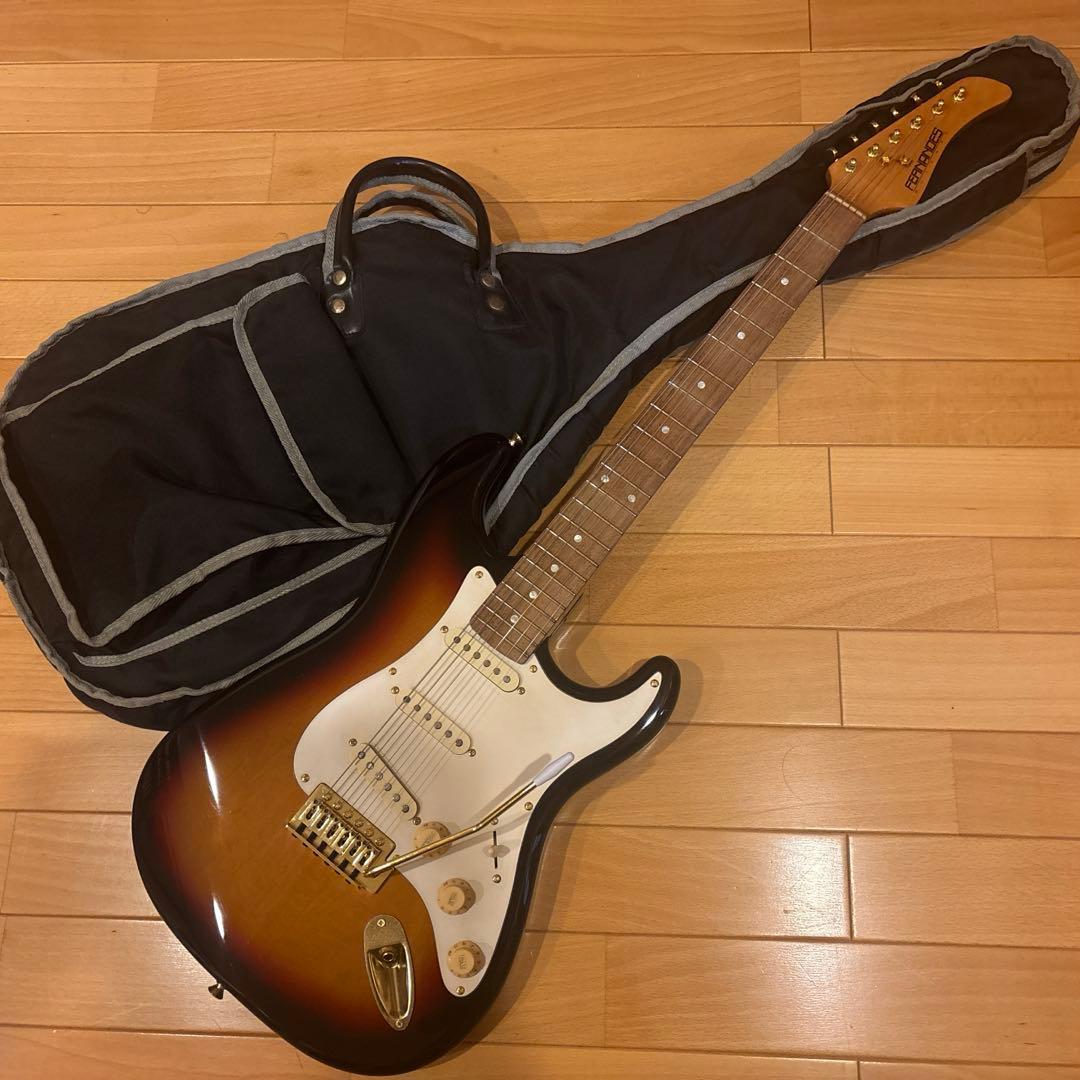 FERNANDES LE-1Z ストラトタイプ ゴールドパーツ仕様 サンバースト