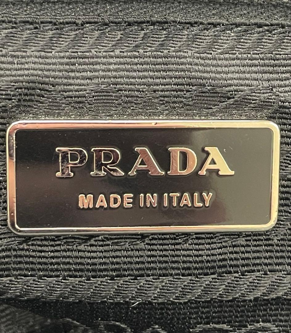 【Ｅ】PRADA ミニボストン BR2246 ブラックレザー