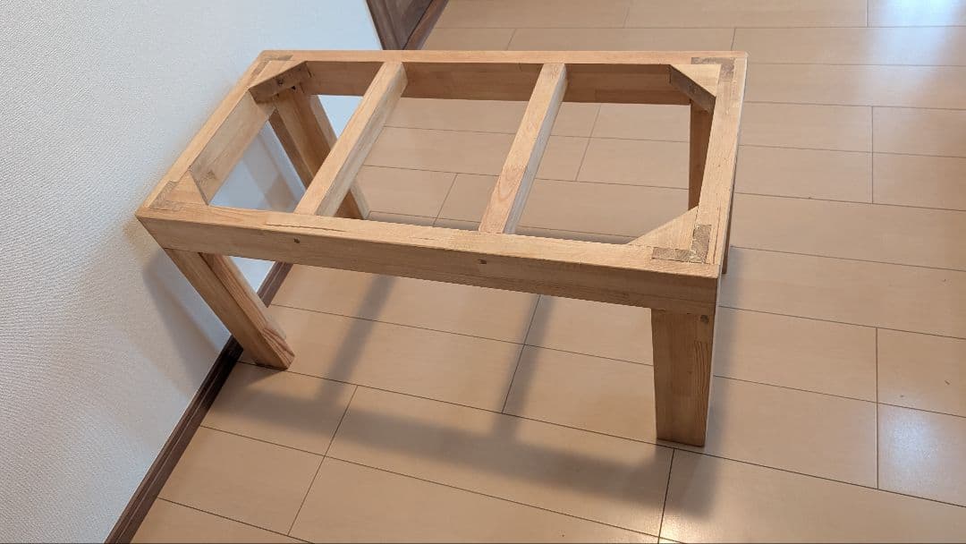 アカシア集成材15ミリ幅90縦45奥行45全面アクリル板仕様 蜜蝋オイル仕上げ！