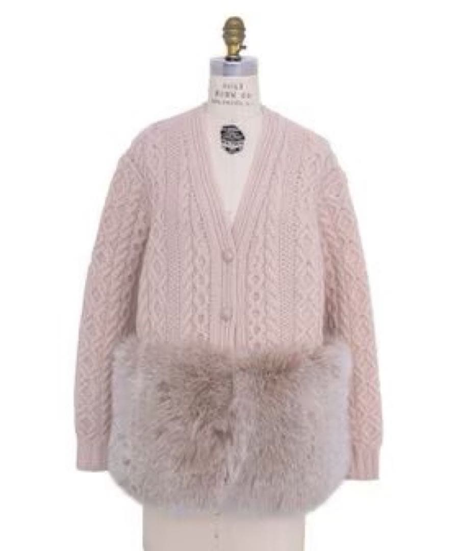 【新品・未使用】Drawer アランファーカーディガン