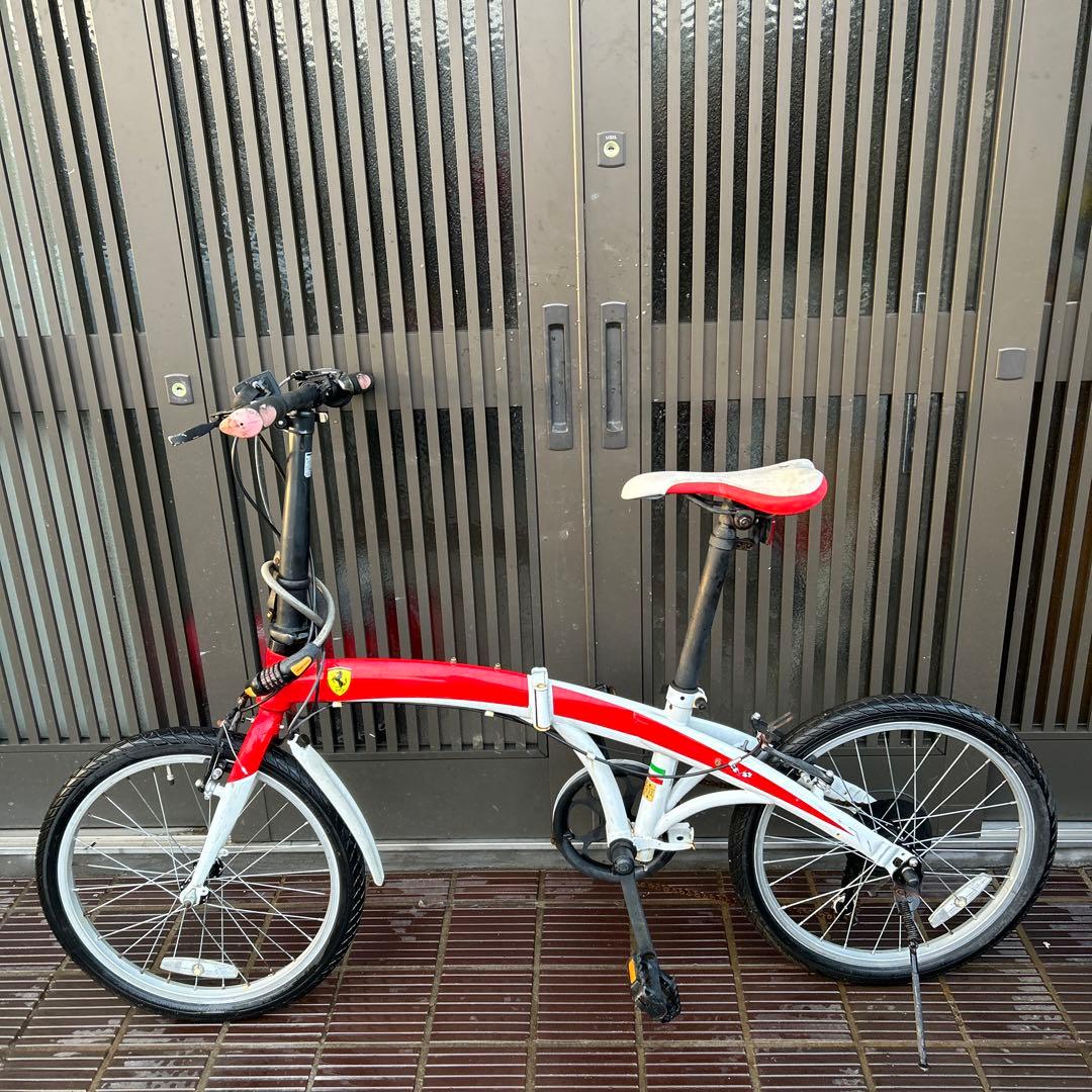 Ferrari(フェラーリ) レッド 折りたたみ自転車 20インチ シマノ7速