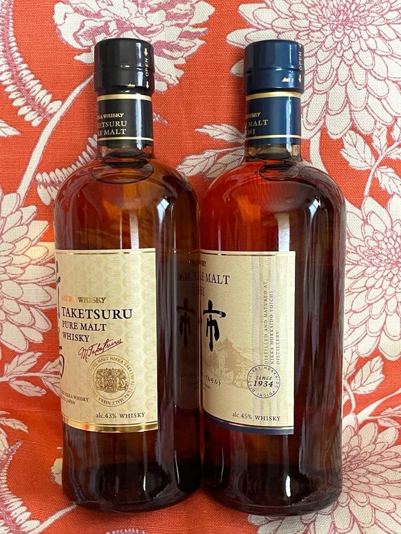 新品 未開封 ニッカウイスキー 竹鶴・余市 セット　700㎖　計2本　箱付き