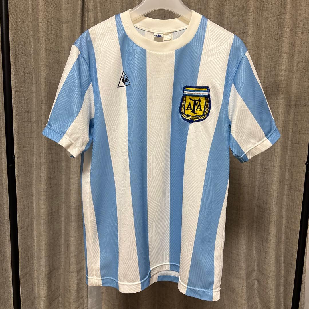 【貴重】アルゼンチン代表ユニフォーム　86ワールドカップ優勝　ルコック復刻モデル