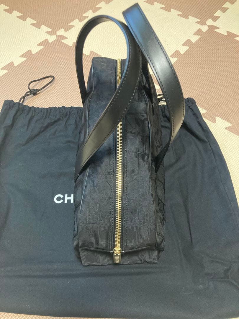 【美品】シャネル ニュートラベルライン ミニボストンバック トート バッグ 黒