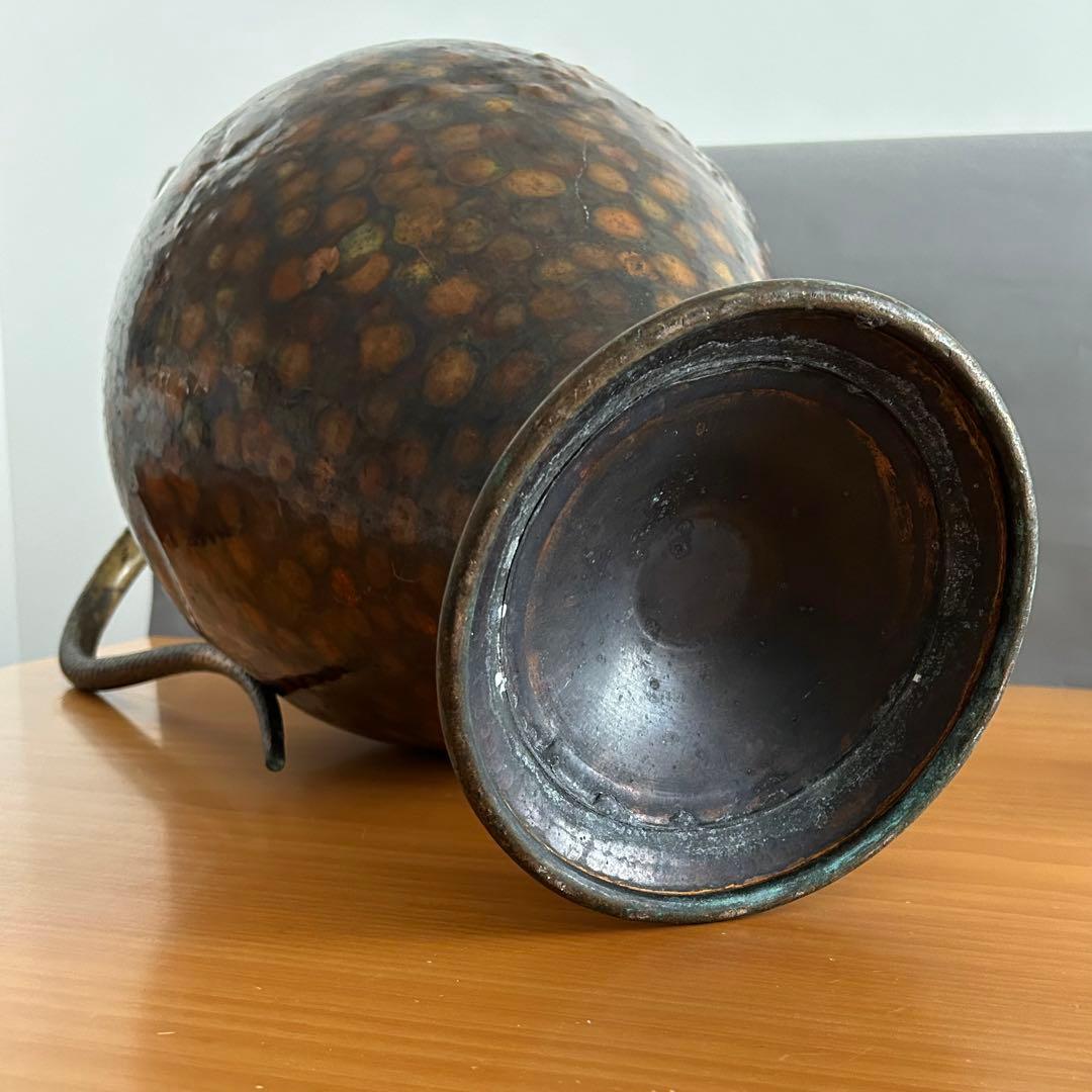 イタリア　アンティーク　真鍮　花瓶　水差し　花器　フラワーベース　壺　ピッチャー