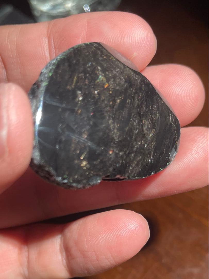 研磨品　十勝石玲瓏　スペシャルゴールデンレインボー