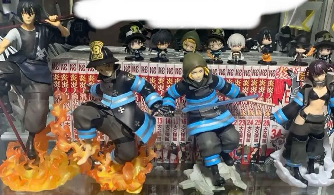 炎炎の消防隊フィギュア.ミニフィギュア.漫画全巻(シュリンクかかってます)セット