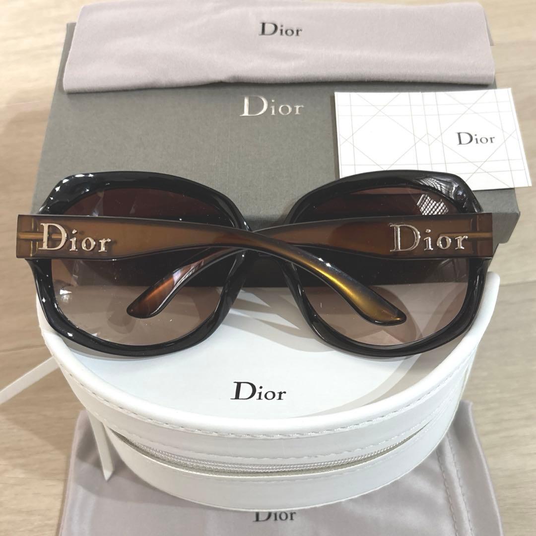 Dior ブラウン サングラス グロッシー　付属品付き