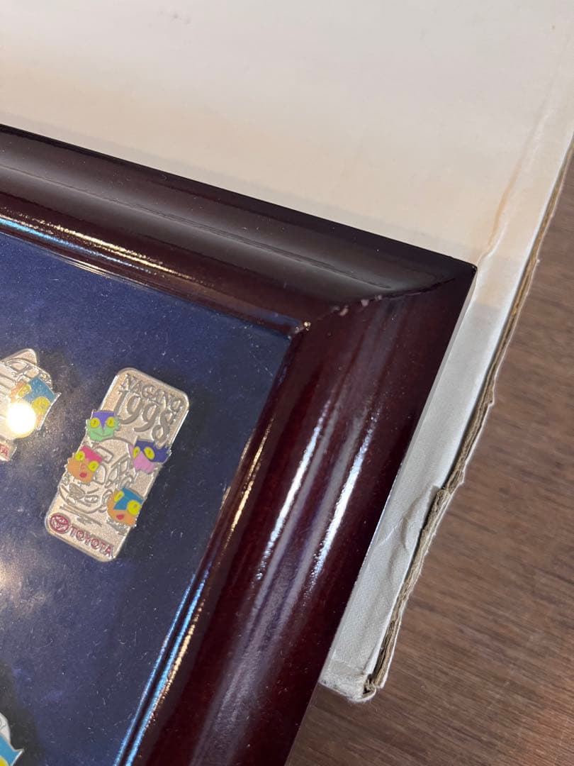 長野五輪　トヨタ自動車 ピンバッジ　額装セット