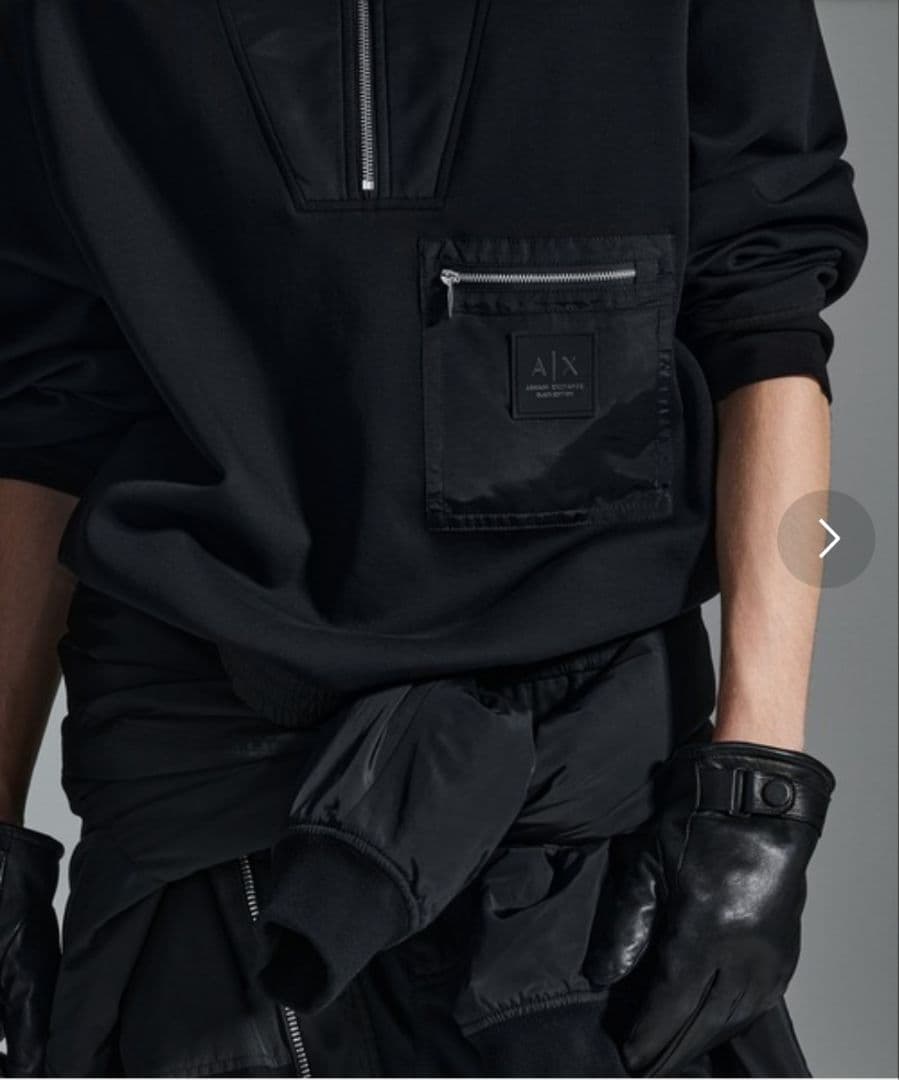 【A/X アルマーニ エクスチェンジ】ハーフジップスウェット