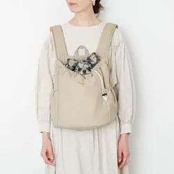 モンシェリ　ペット巾着メッシュギャザーリュック　S