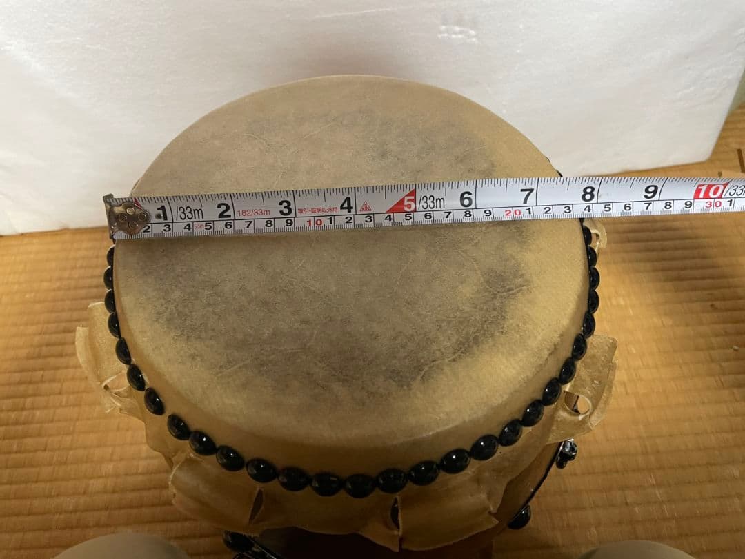 和太鼓 長胴太鼓　高さ約30.5cm 直径約22.5cm　送料込