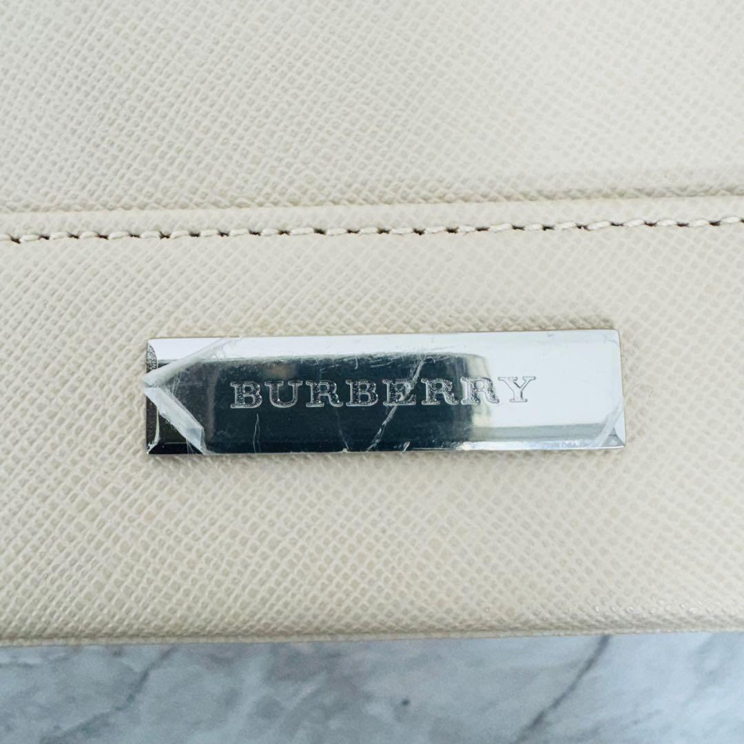 ✨BURBERRY✨バーバリー✨サファイアーノ✨レザー✨ベージュ✨ハンドバッグ✨