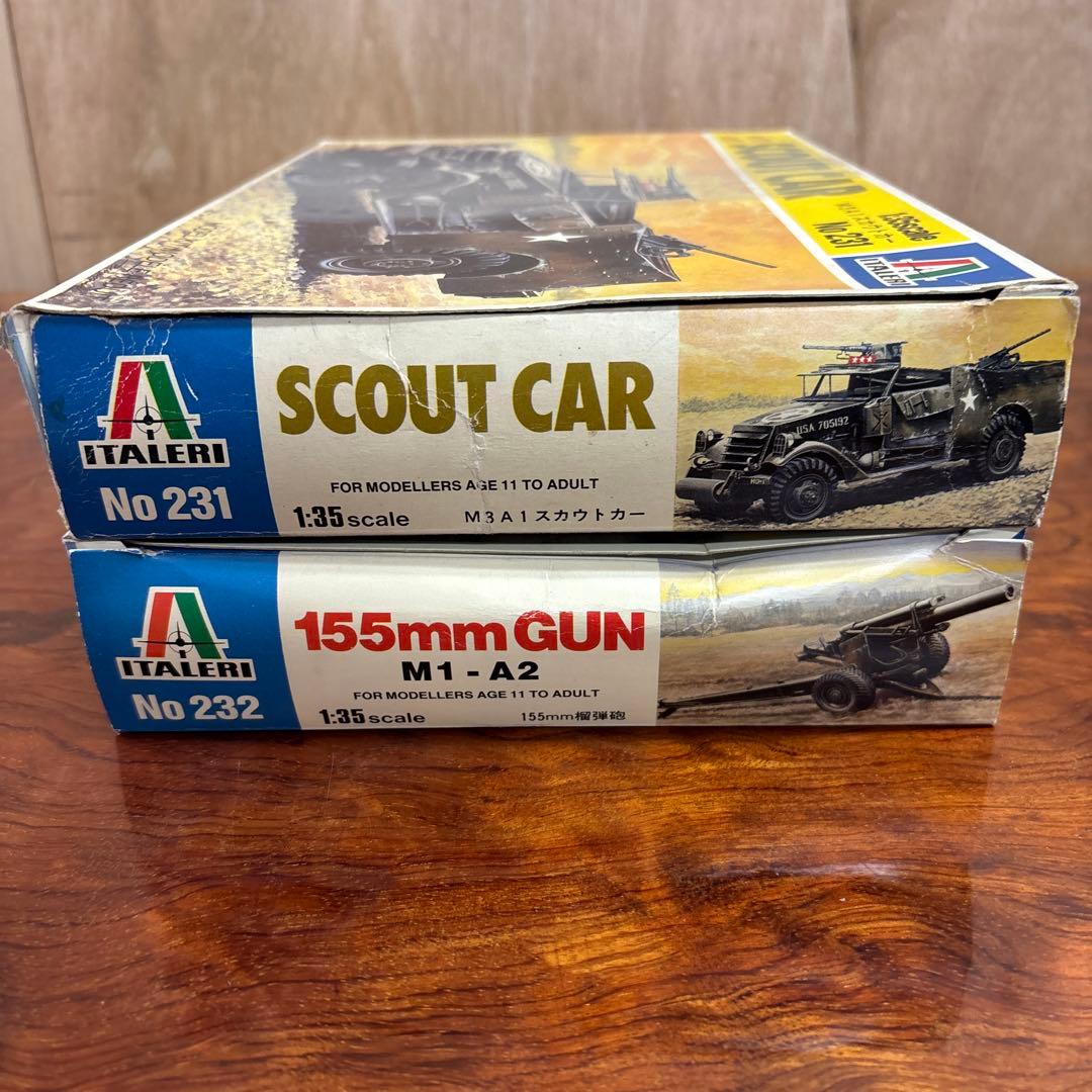 1/35 M3A1 スカウトカー & 155mm セット　0127o125