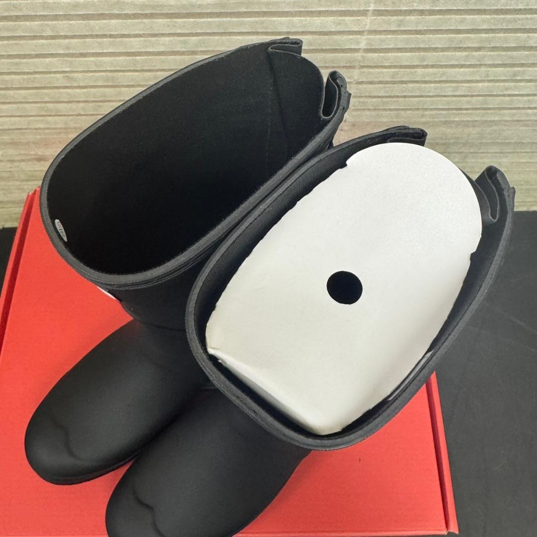 ☆未使用　HUNTER　レインブーツ　ショート バック アジャスタブル　23㎝