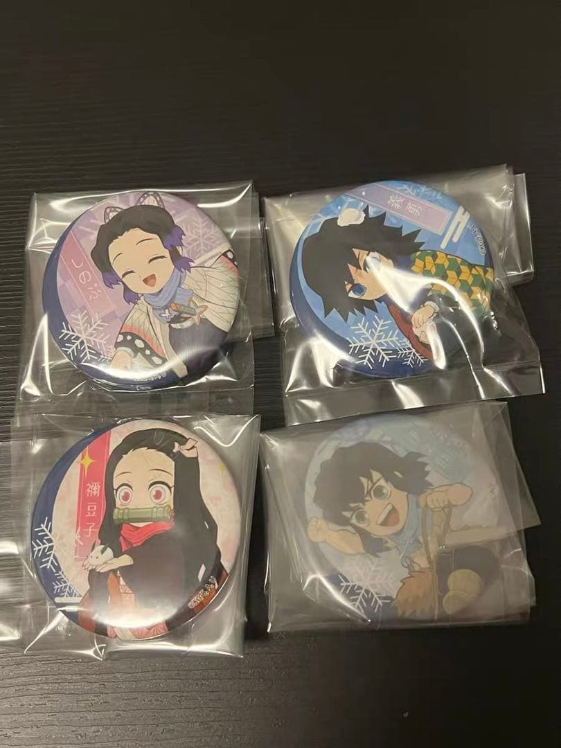 鬼滅の刃 ジャンプフェスタ2022 ランダム缶バッジ 4点