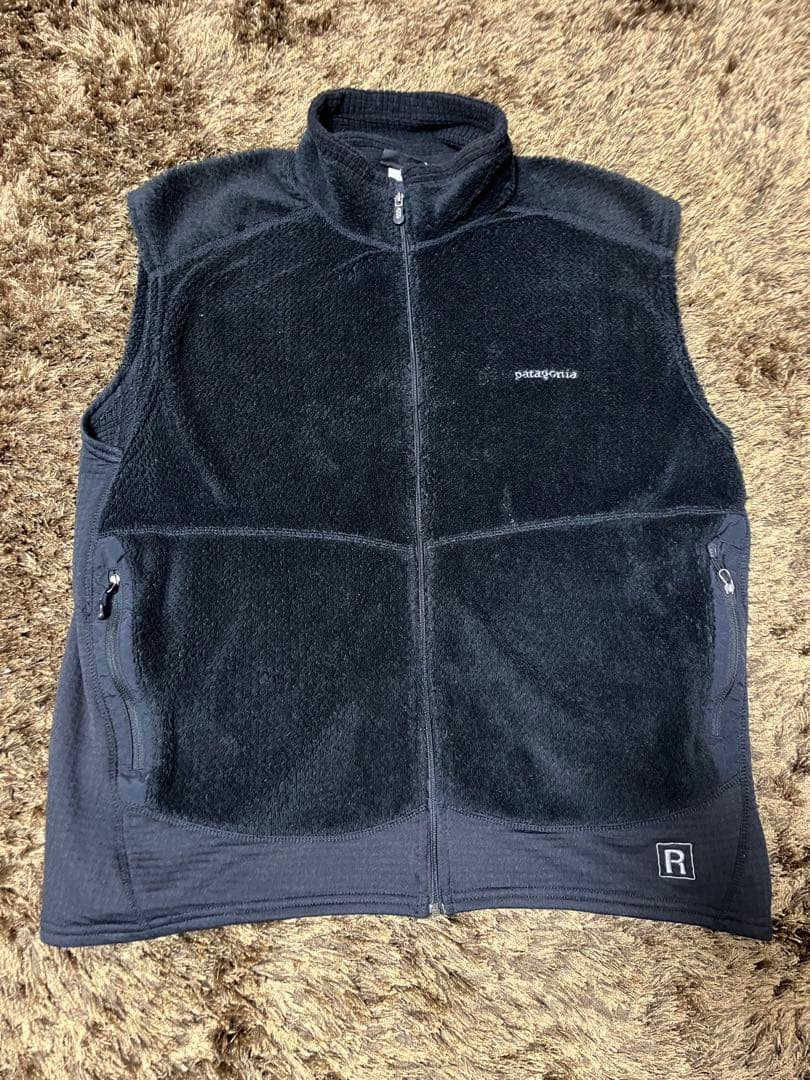 00s Patagonia レギュレーター R2 フリースベスト　ブラック　XL