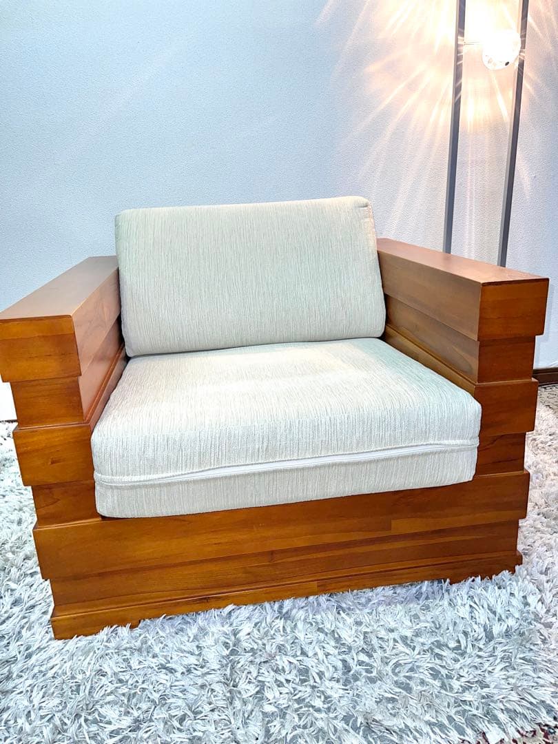 ♦︎参考価格　約180,000円♦︎ スキャンティーク　ソファ　チーク材　1P