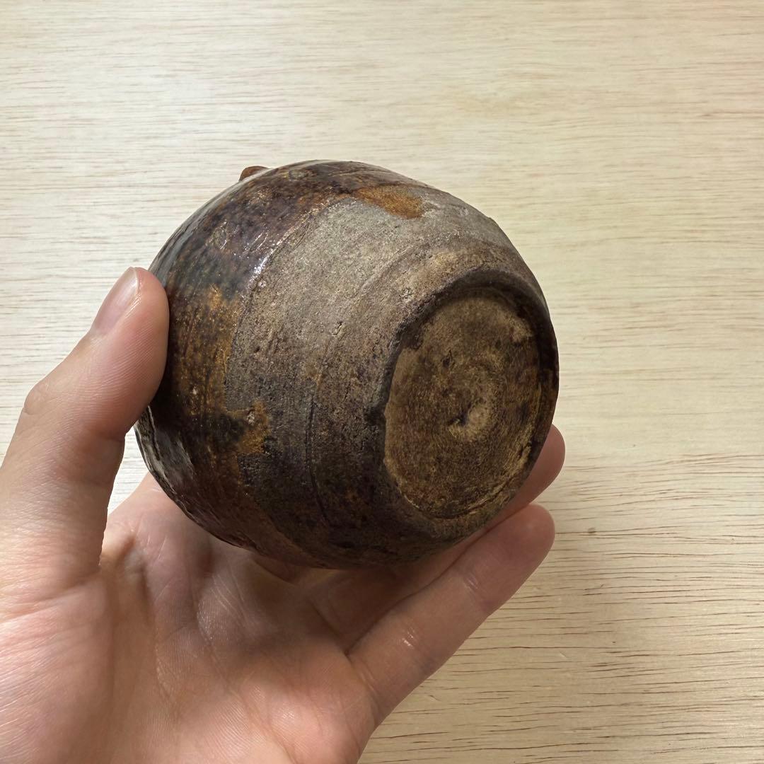 古瀬戸 鉄釉 小壷 水滴 花入 花生 江戸時代 茶道具 古美術 骨董 古常滑
