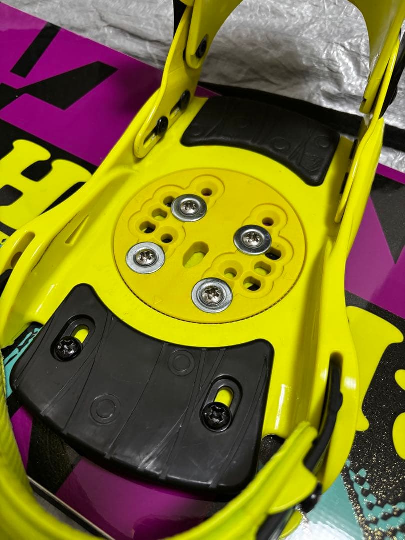 ZUMA イエロービンディング　スノーボード、ブーツ、ケース4点セット