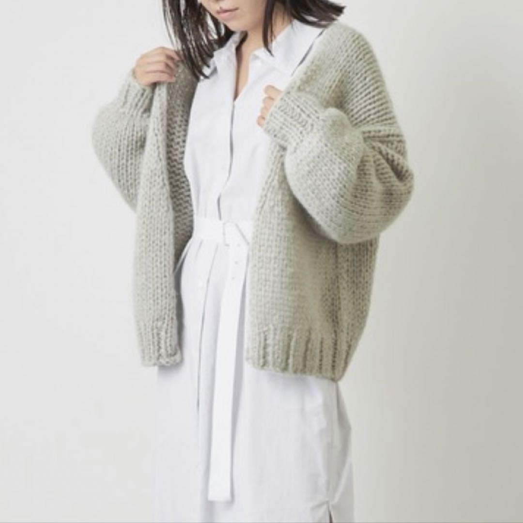 Whim Gazette オーバーサイズニットカーディガン