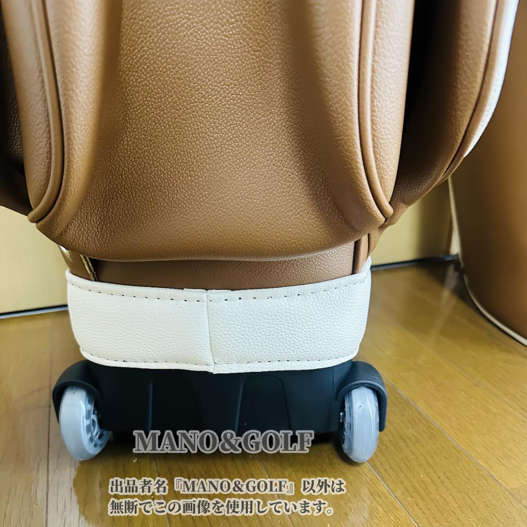 即日発送 マルボンゴルフ キャディバッグ キャスター付き Malbon 茶色CC