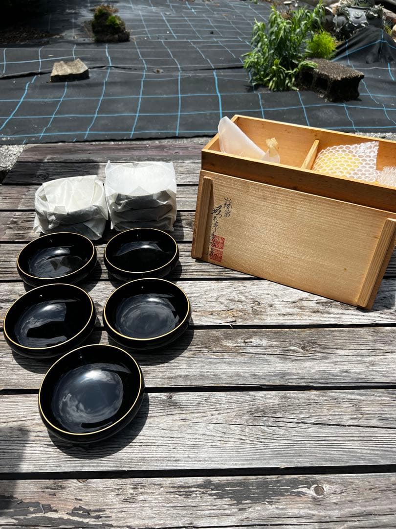 73 未使用 輪島塗 坂本漆器店製 小鉢 10客