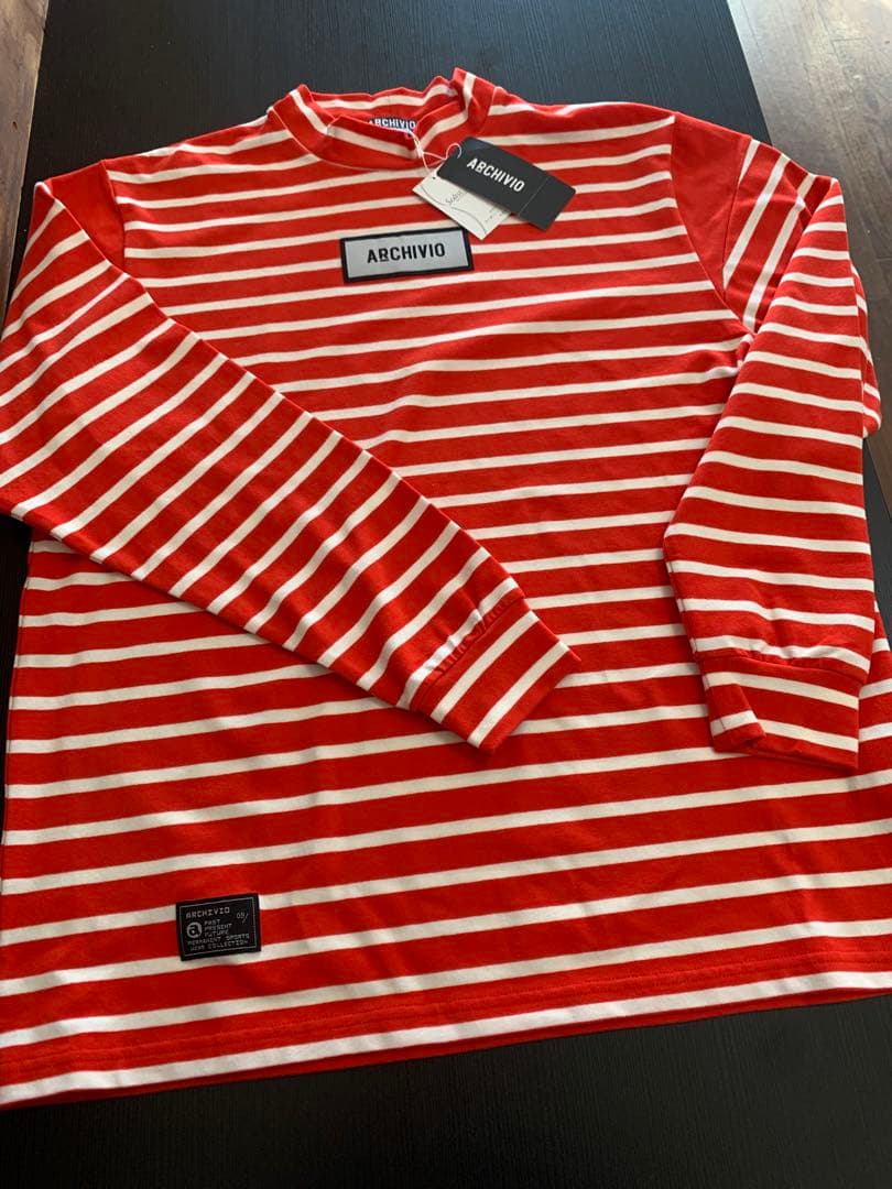 ARCHIVIO【新品未使用、タグ付き】ハイネックプルオーバーシャツ