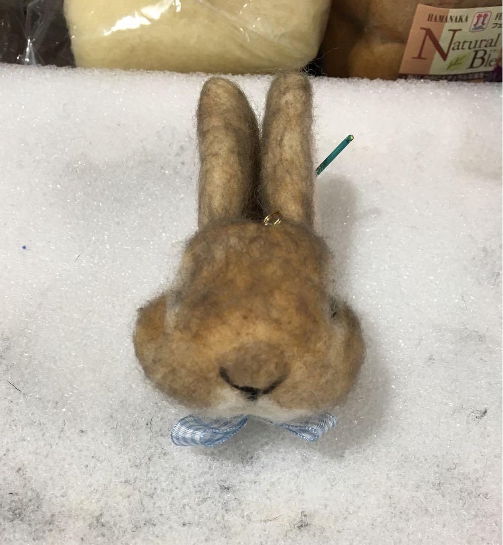 ちちみ様　うさぎ羊毛フェルトストラップ