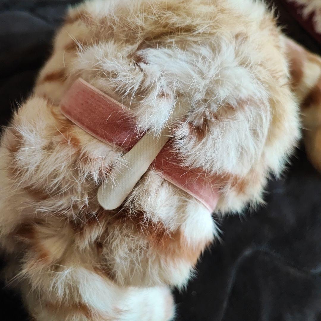 ツモリチサト　猫型フェイクファーネックウォーマー